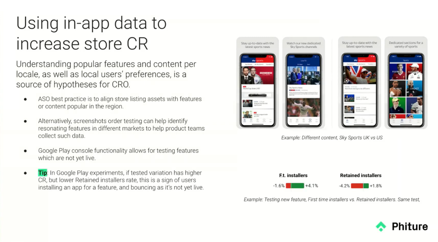 Phiture told about how these apps data help improve CR