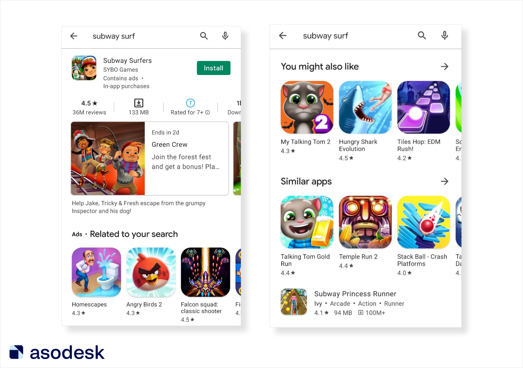 Guide Subway Surfers 2 at Google Play market downloads and cost