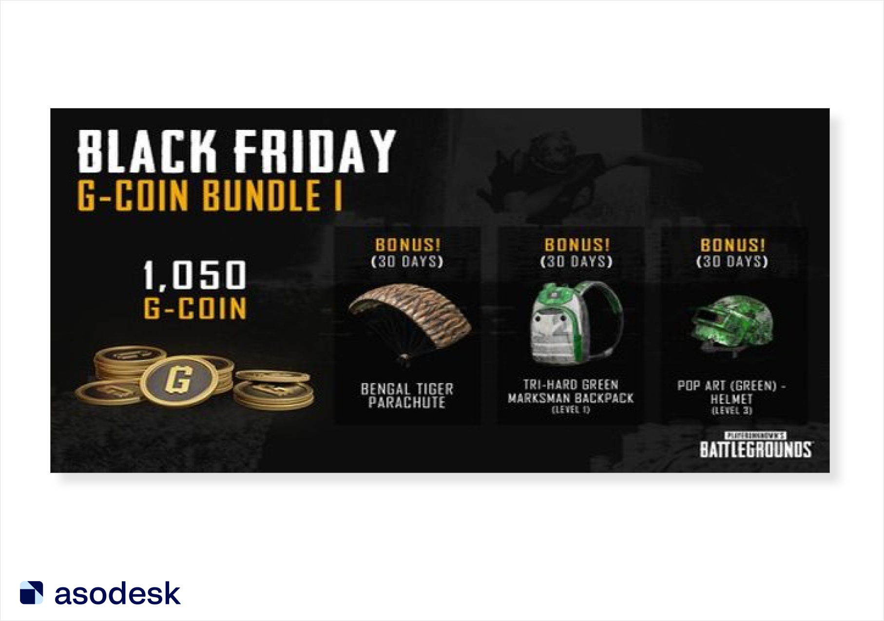 Black Friday G-Coins Bundle 1 from PUBG MOBILE