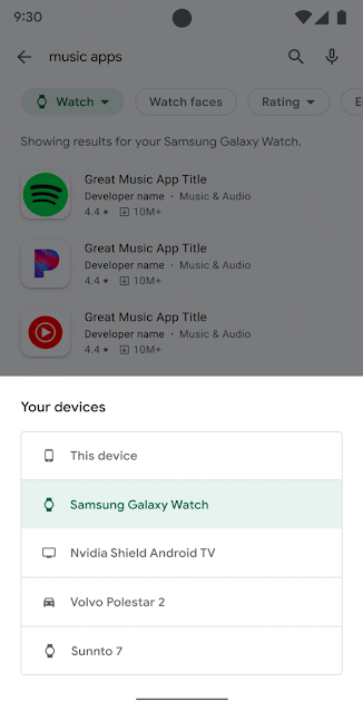 Now on Google Play you can filter the apps by device