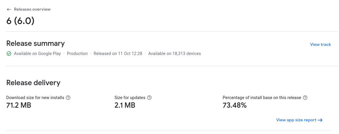  Release delivery on Google Play Console 