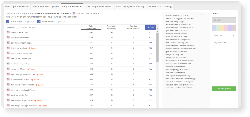 Long-Tail Keywords in Keyword Auto-Suggestions