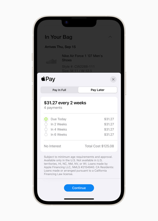 With Apple Pay Later, users can conveniently monitor and organize all their outstanding payments easily. Additionally, they have the option to view a calendar display of all upcoming payments.