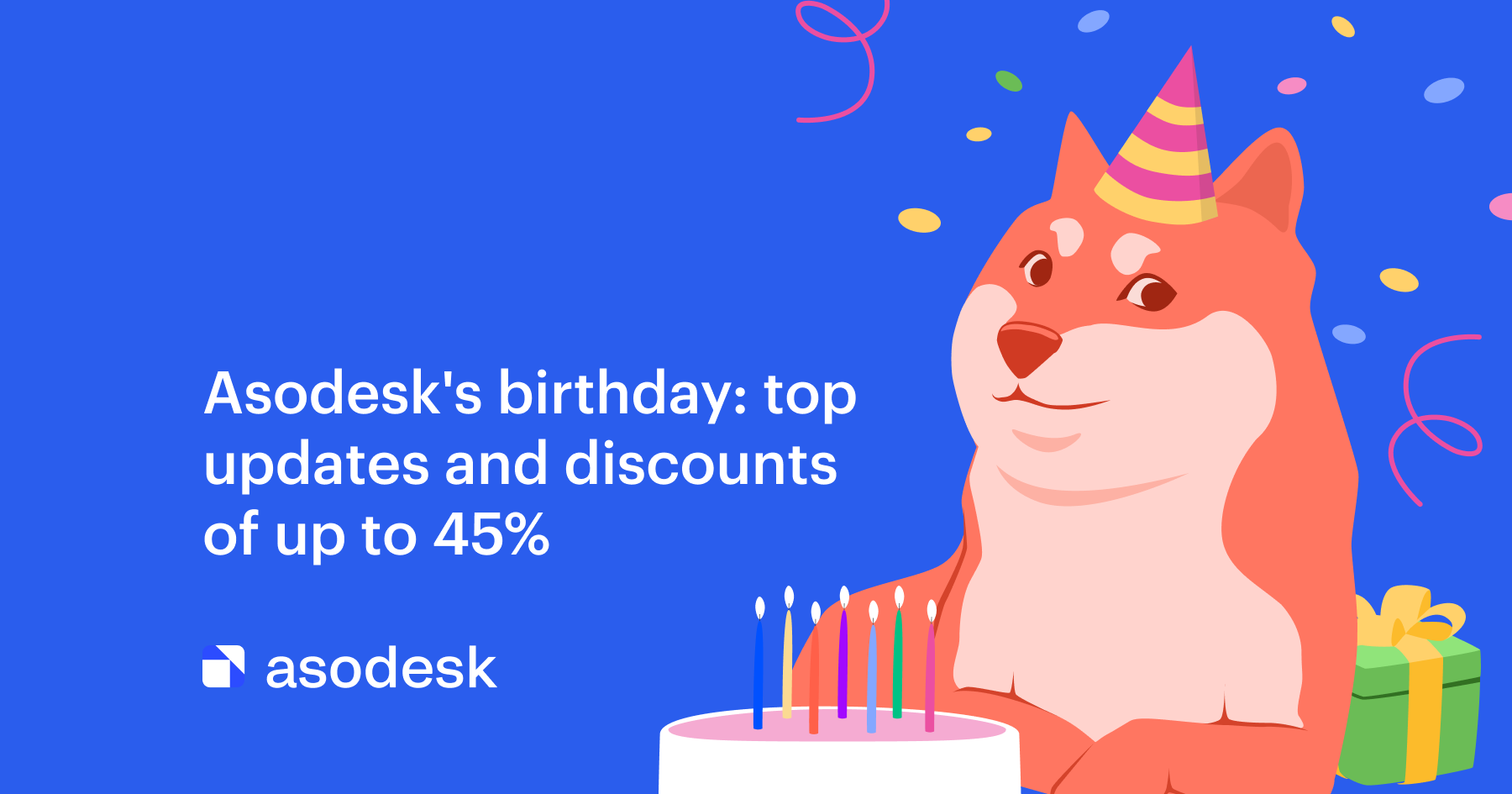 Asodesk's birthday: top updates and discounts of up to 45%