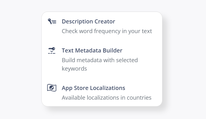 With Page Builder, you can create metadata for your app.