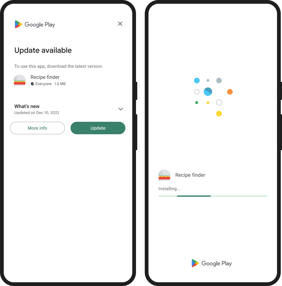 Google allowed developers to prompt users to update to the latest app version
